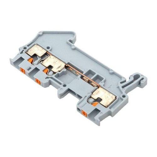 Колодка клеммная пружинная 1.5 Push-in 3 вывода сер. EKF PIT-1.5-3