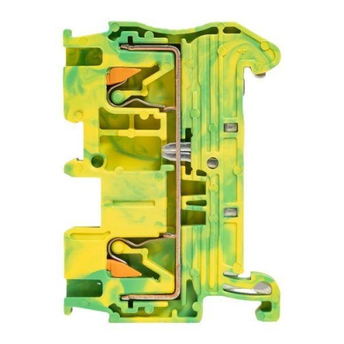 Колодка клеммная пружинная 2.5 Push-in земля EKF PIT-2.5-pe