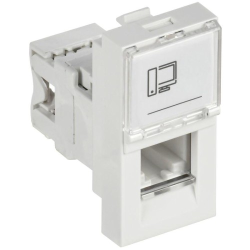 Розетка компьютерная 1мод. PRIMER RJ45 кат.6 РКИ-10-00-П-6 бел. IEK PR-KK40D-RI-0-1-C06U-K01