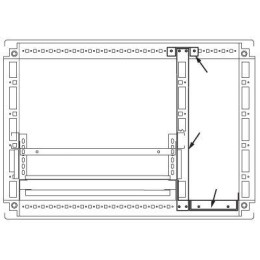 Комплект для созд. кабельного отсека для шкафов CQE 2000х400 DKC R5PFI2040