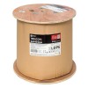 Кабель витая пара F/UTP кат.5E 4 пары 24 AWG solid с тросом сталь 7х0.4мм LDPE черн. (уп.305м) TERACOM PRO EKF TRP-5EFTP-04PE-BK-OTW3