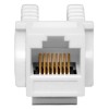 Модуль Keystone RJ45 кат.5E неэкранир. 110 IDC 90град. бел. TERACOM PRO EKF TRP-KSTN-90D-5EUTP-WH