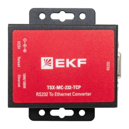 Преобразователь 1-портовый RS-232 в Ethernet EKF MC-232-TCP TSX EKF TSX-MC-232-TCP