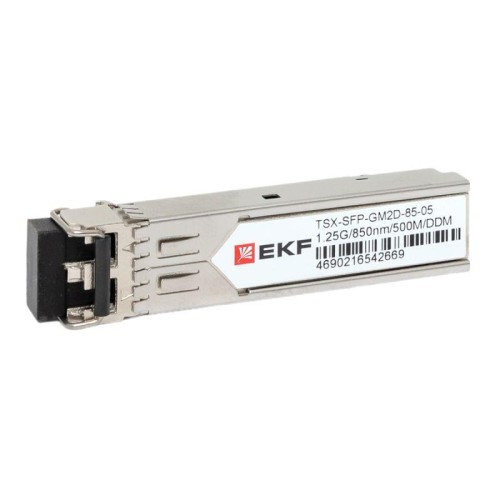 Модуль SFP 1.25Гб двойное многомодовое оптоволокно 850нм дальность 500м TSX EKF TSX-SFP-GM2D-85-05