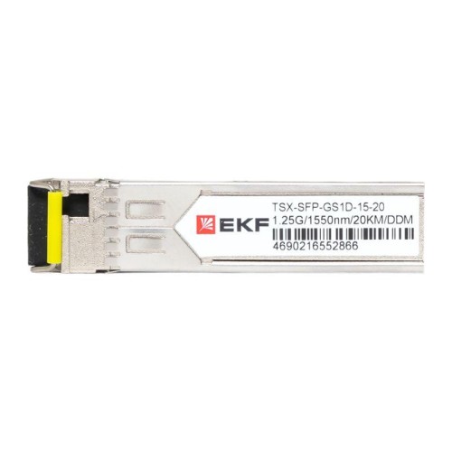 Модуль SFP 1.25Гб одинарное одномодовое оптоволокно 1550нм дальность 20км TSX EKF TSX-SFP-GS1D-15-20