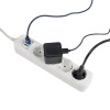 Удлинитель 4х3м 16А IP20 Эксперт 3.5кВт 2хUSB 2.1А ПВС 3х1 PROxima EKF UBA16-2USB-4-03i