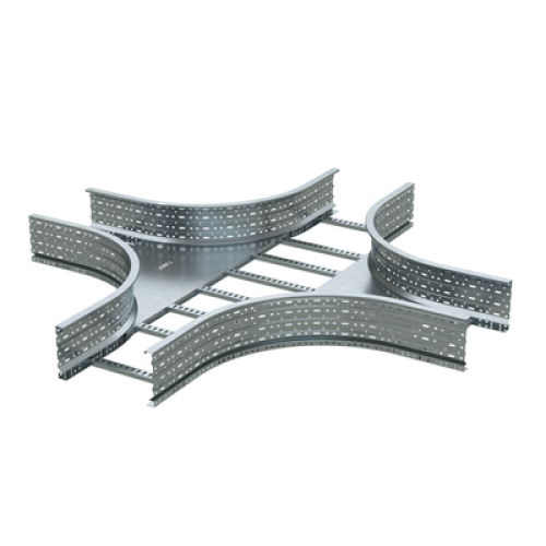 Ответвитель для лестн. лотка Х-образ. 100х700 цинк-ламель DKC ULX617ZL