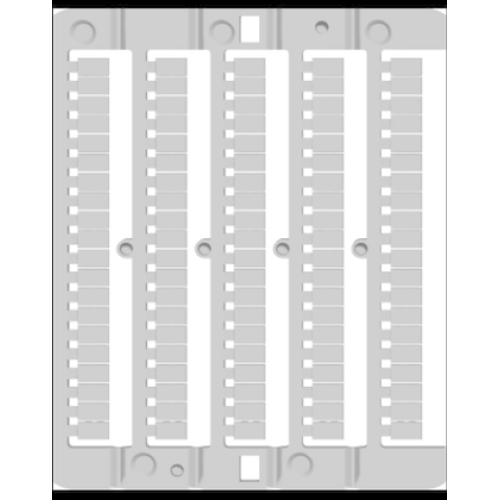 Табличка маркировочная горизонт. CNU/8/11 "11" (уп.500шт) DKC ZN8Y11H