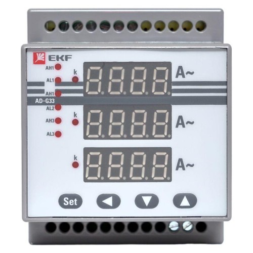 Амперметр цифровой AD-G33 3ф на DIN EKF ad-g33
