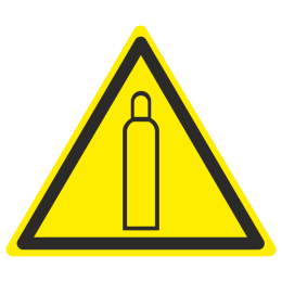 Знак W 19 "Газовый баллон" 200х200мм пленка самоклеящаяся самоклеющаяся EKF an-w-19