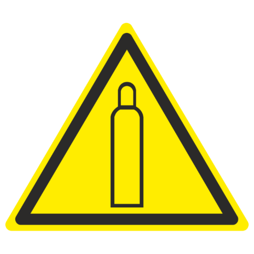 Знак W 19 "Газовый баллон" 200х200мм пленка самоклеящаяся самоклеющаяся EKF an-w-19