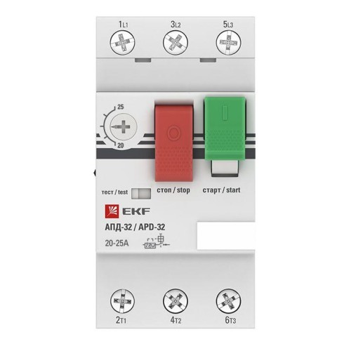 Выключатель автоматический для защиты двигателя АПД-32 20-25А EKF apd2-20-25