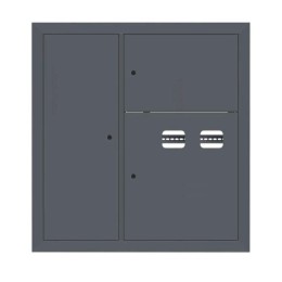 Щит этажный 2кв. слаботочка слева RAL7016 (1000х950х150) PROxima EKF mb29-v-2z-ral7016