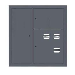 Щит этажный 3кв. слаботочка слева RAL7024 (1000х950х150) PROxima EKF mb29-v-3z-ral7024