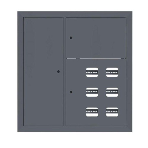 Щит этажный 6кв. слаботочка слева RAL7024 (1000х950х150) PROxima EKF mb29-v-6z-ral7024