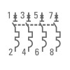 Выключатель автоматический модульный 4п C 2А 4.5кА ВА 47-63 PROxima EKF mcb4763-4-02C-pro