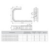 Профиль Омега для проволочного лотка С-образ. осн.150 нерж. сталь INOX EKF ompcp150-INOX