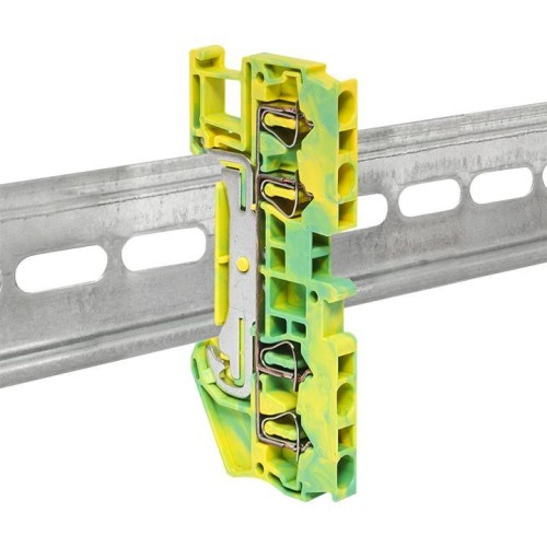 Колодка клеммная JXB-ST-2.5 4 вывода земля пружинная PROxima EKF plc-jxb-st-2.5-4-pen