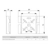 Плата монтажная универсальная INOX EKF pmu-INOX