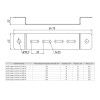 Скоба подвеса нижняя 500мм EKF pn500