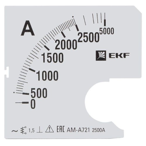 Шкала сменная для A721 2500/5А-1.5 PROxima EKF s-a721-2500