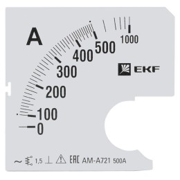 Шкала сменная для A721 500/5А-1.5 PROxima EKF s-a721-500