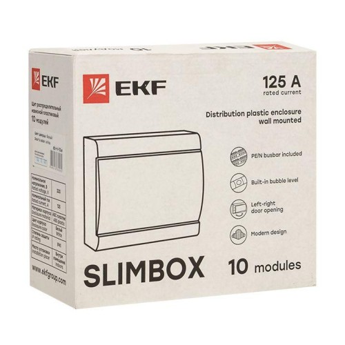 Щит ЩРН-П-10 "SlimBox" IP41 бел. дверца PROxima EKF sb-n-10w