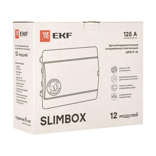 Щит ЩРВ-П-12 "SlimBox" IP41 бел. дверца PROxima EKF sb-v-12w