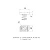 Гайка STRUT (канальная) М10 с короткой пружиной EKF stgkpM10