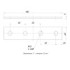 Пластина STRUT 4 отверстия HDZ EKF stp4-HDZ