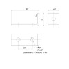 Пластина STRUT угловая 90град. 3 отверстия EKF stpu3