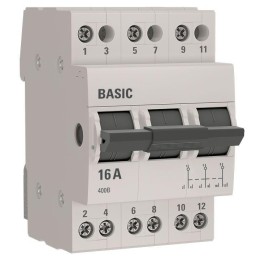 Переключатель трехпозиционный 3п 16А Basic EKF tps-3-16